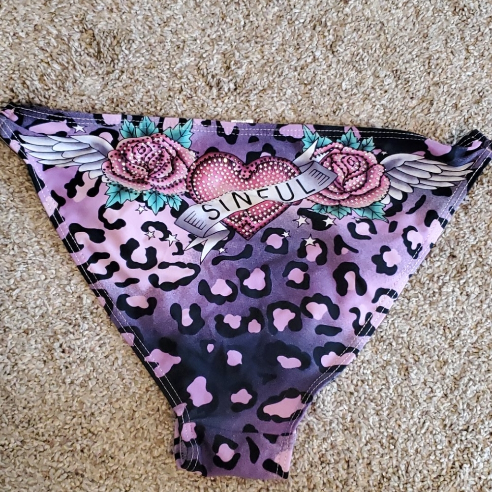 Affliction Sinful Bikini Bottom Size Medium - image 2